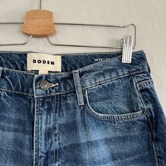 Boden Tapered High-Rise Jean Medium Wash Size 29 - Picture 6 of 11